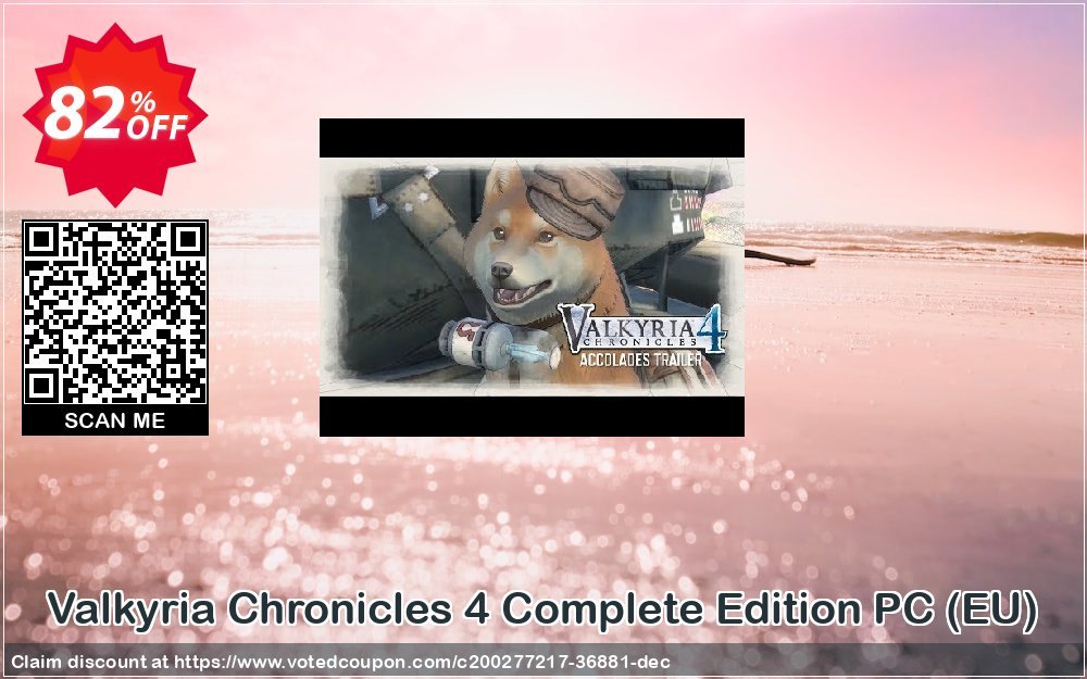 Valkyria Chronicles 4 Complete Edition PC, EU  Coupon, discount Valkyria Chronicles 4 Complete Edition PC (EU) Deal 2024 CDkeys. Promotion: Valkyria Chronicles 4 Complete Edition PC (EU) Exclusive Sale offer 