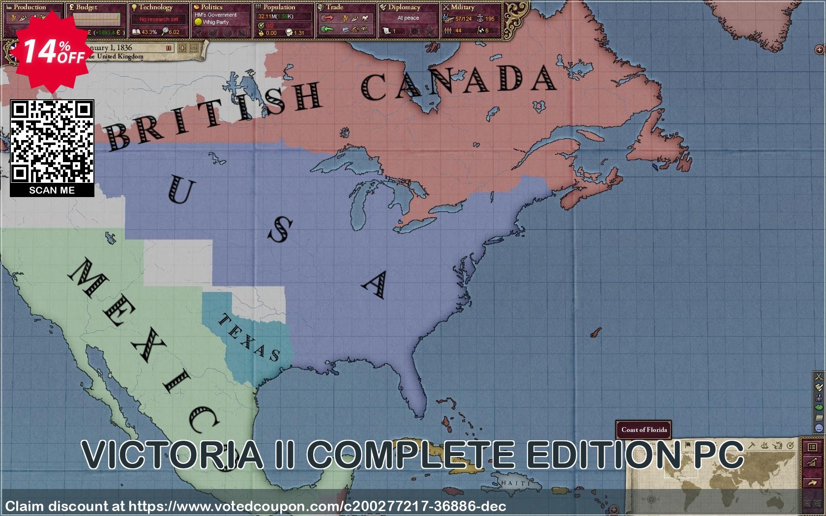 VICTORIA II COMPLETE EDITION PC Coupon Code May 2024, 14% OFF - VotedCoupon