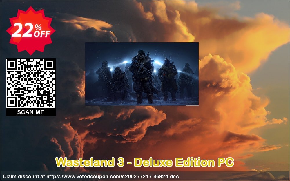 Wasteland 3 - Deluxe Edition PC Coupon, discount Wasteland 3 - Deluxe Edition PC Deal 2024 CDkeys. Promotion: Wasteland 3 - Deluxe Edition PC Exclusive Sale offer 