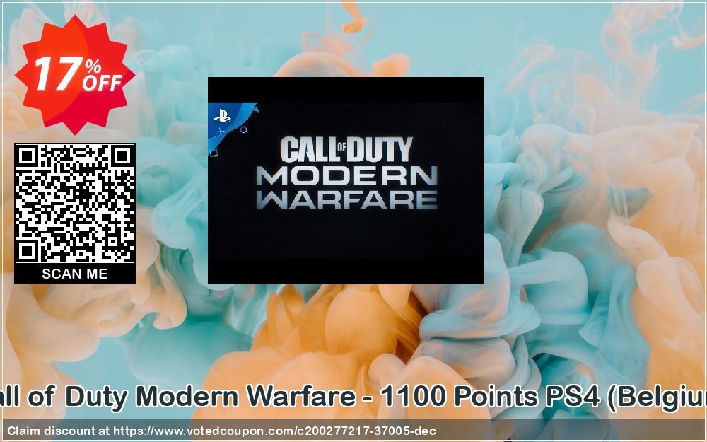 Call of Duty Modern Warfare - 1100 Points PS4, Belgium  Coupon, discount Call of Duty Modern Warfare - 1100 Points PS4 (Belgium) Deal 2024 CDkeys. Promotion: Call of Duty Modern Warfare - 1100 Points PS4 (Belgium) Exclusive Sale offer 