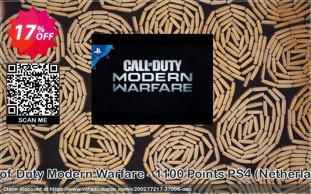 Call of Duty Modern Warfare - 1100 Points PS4, Netherlands  Coupon, discount Call of Duty Modern Warfare - 1100 Points PS4 (Netherlands) Deal 2024 CDkeys. Promotion: Call of Duty Modern Warfare - 1100 Points PS4 (Netherlands) Exclusive Sale offer 