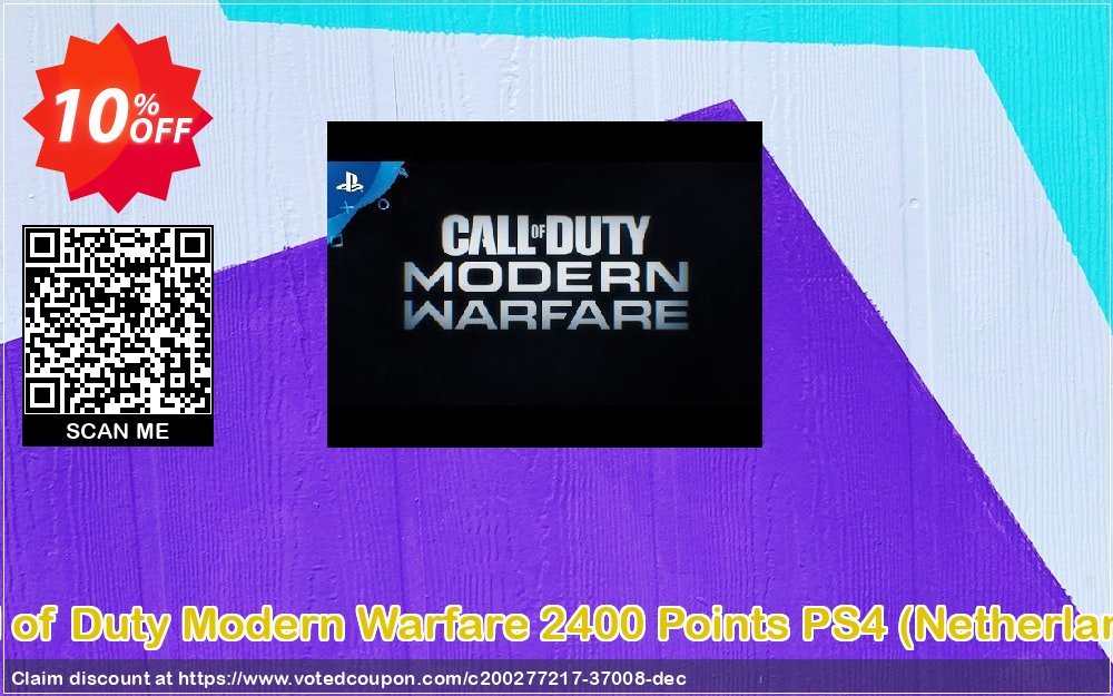 Call of Duty Modern Warfare 2400 Points PS4, Netherlands  Coupon, discount Call of Duty Modern Warfare 2400 Points PS4 (Netherlands) Deal 2023 CDkeys. Promotion: Call of Duty Modern Warfare 2400 Points PS4 (Netherlands) Exclusive Sale offer 