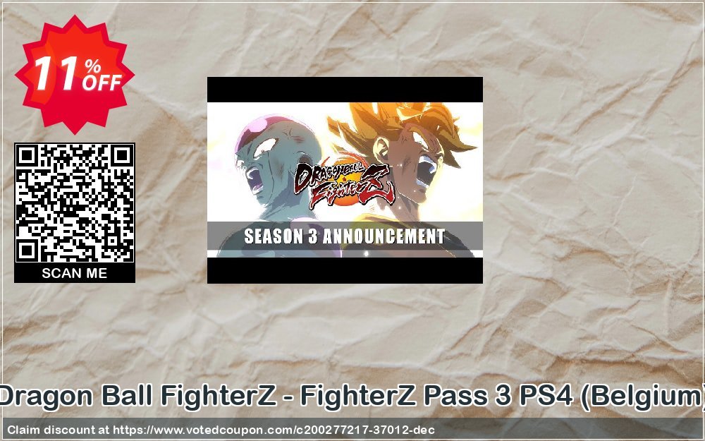 Dragon Ball FighterZ - FighterZ Pass 3 PS4, Belgium  Coupon, discount Dragon Ball FighterZ - FighterZ Pass 3 PS4 (Belgium) Deal 2024 CDkeys. Promotion: Dragon Ball FighterZ - FighterZ Pass 3 PS4 (Belgium) Exclusive Sale offer 