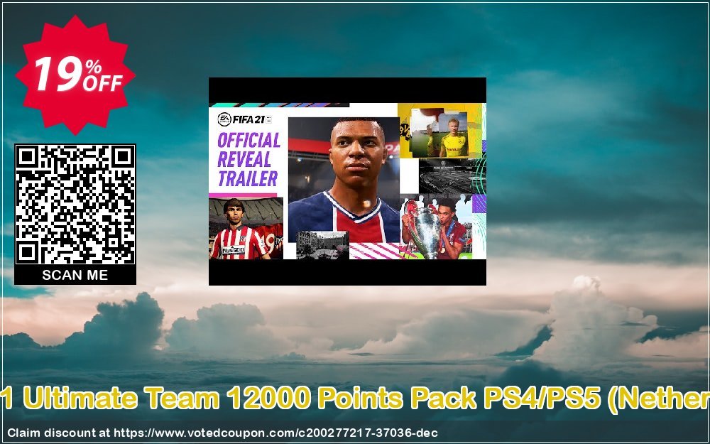 FIFA 21 Ultimate Team 12000 Points Pack PS4/PS5, Netherlands  Coupon, discount FIFA 21 Ultimate Team 12000 Points Pack PS4/PS5 (Netherlands) Deal 2024 CDkeys. Promotion: FIFA 21 Ultimate Team 12000 Points Pack PS4/PS5 (Netherlands) Exclusive Sale offer 