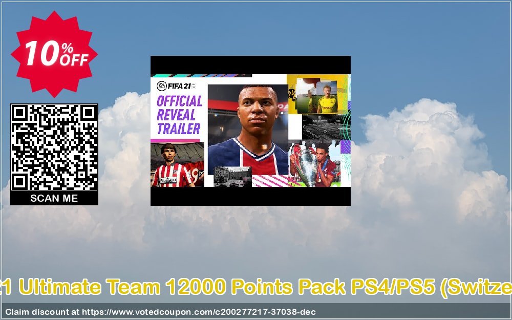 FIFA 21 Ultimate Team 12000 Points Pack PS4/PS5, Switzerland  Coupon, discount FIFA 21 Ultimate Team 12000 Points Pack PS4/PS5 (Switzerland) Deal 2024 CDkeys. Promotion: FIFA 21 Ultimate Team 12000 Points Pack PS4/PS5 (Switzerland) Exclusive Sale offer 