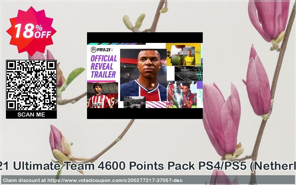 FIFA 21 Ultimate Team 4600 Points Pack PS4/PS5, Netherlands  Coupon Code Dec 2023, 18% OFF - VotedCoupon