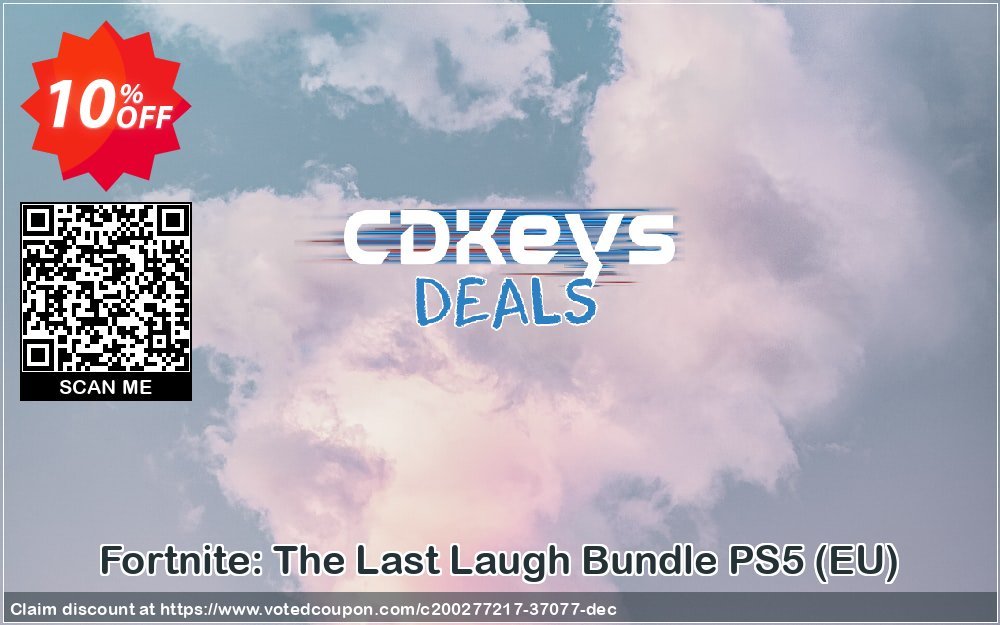 Fortnite: The Last Laugh Bundle PS5, EU  Coupon, discount Fortnite: The Last Laugh Bundle PS5 (EU) Deal 2024 CDkeys. Promotion: Fortnite: The Last Laugh Bundle PS5 (EU) Exclusive Sale offer 