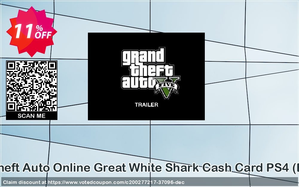 Grand Theft Auto Online Great White Shark Cash Card PS4, Belgium  Coupon Code Jun 2024, 11% OFF - VotedCoupon