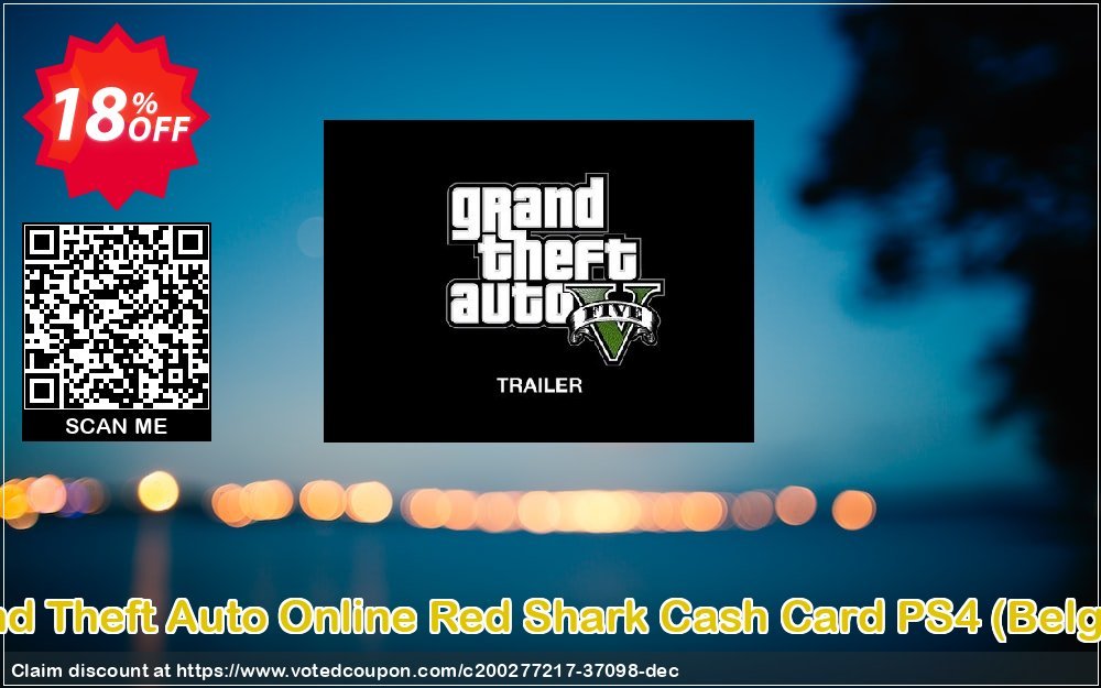 Grand Theft Auto Online Red Shark Cash Card PS4, Belgium  Coupon Code Apr 2024, 18% OFF - VotedCoupon