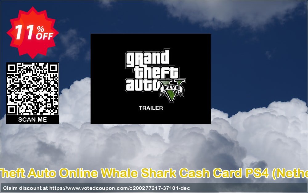 Grand Theft Auto Online Whale Shark Cash Card PS4, Netherlands  Coupon Code May 2024, 11% OFF - VotedCoupon