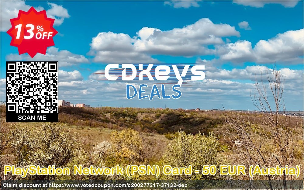 PS Network, PSN Card - 50 EUR, Austria  Coupon, discount PlayStation Network (PSN) Card - 50 EUR (Austria) Deal 2024 CDkeys. Promotion: PlayStation Network (PSN) Card - 50 EUR (Austria) Exclusive Sale offer 