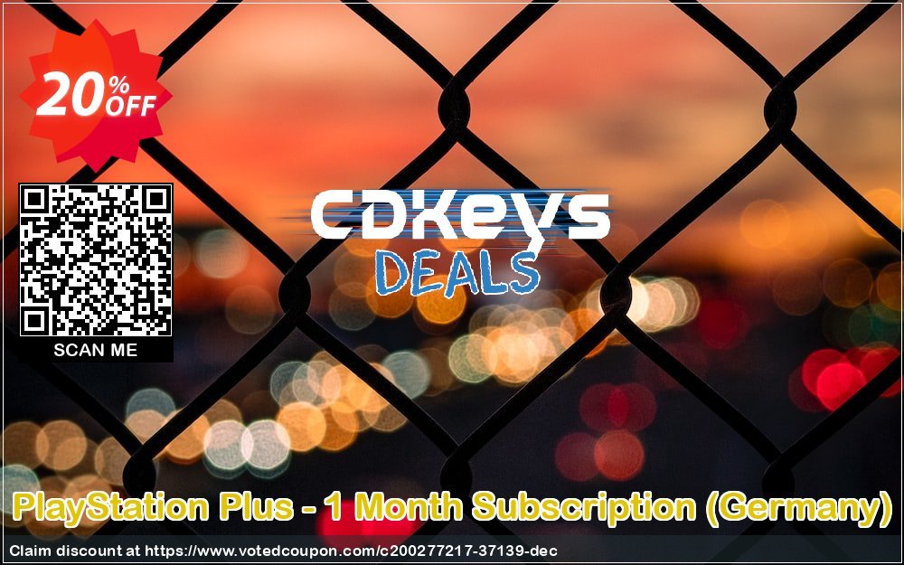 PS Plus - Monthly Subscription, Germany  Coupon, discount PlayStation Plus - 1 Month Subscription (Germany) Deal 2023 CDkeys. Promotion: PlayStation Plus - 1 Month Subscription (Germany) Exclusive Sale offer 