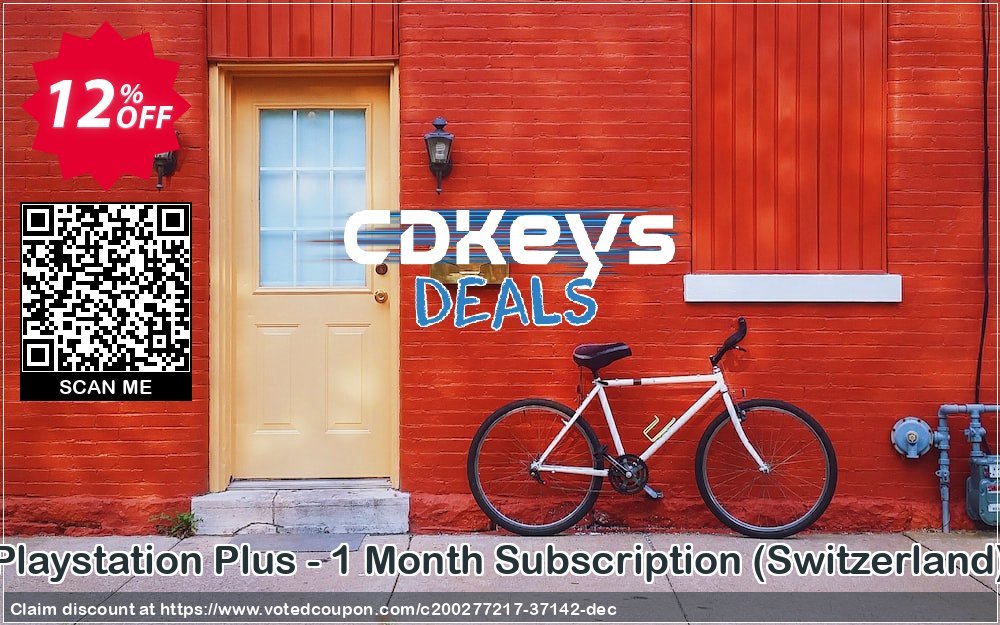 PS Plus - Monthly Subscription, Switzerland  Coupon, discount Playstation Plus - 1 Month Subscription (Switzerland) Deal 2023 CDkeys. Promotion: Playstation Plus - 1 Month Subscription (Switzerland) Exclusive Sale offer 
