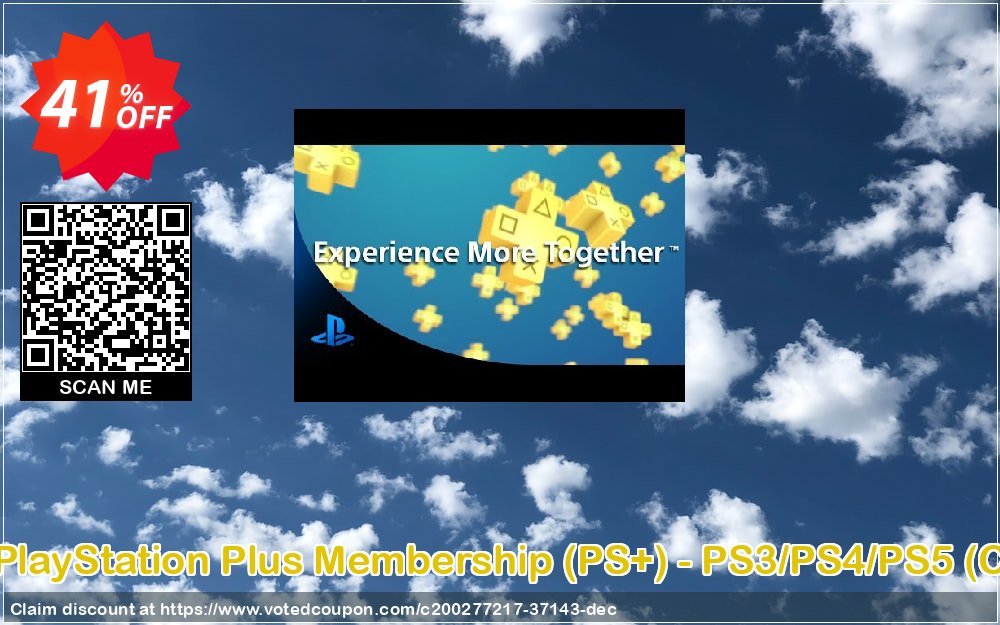 1-Year PS Plus Membership, PS+ - PS3/PS4/PS5, Canada  Coupon Code Apr 2024, 41% OFF - VotedCoupon