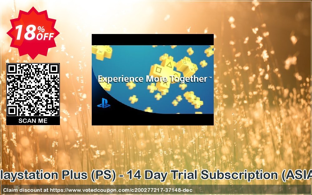 PS Plus, PS - 14 Day Trial Subscription, ASIA  Coupon, discount Playstation Plus (PS) - 14 Day Trial Subscription (ASIA) Deal 2024 CDkeys. Promotion: Playstation Plus (PS) - 14 Day Trial Subscription (ASIA) Exclusive Sale offer 