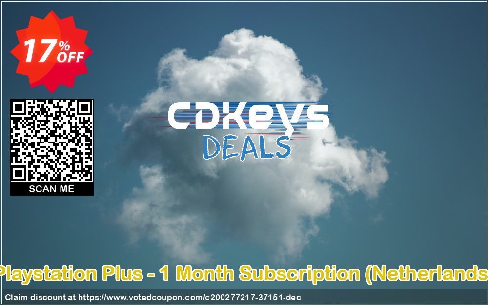 PS Plus - Monthly Subscription, Netherlands  Coupon, discount Playstation Plus - 1 Month Subscription (Netherlands) Deal 2024 CDkeys. Promotion: Playstation Plus - 1 Month Subscription (Netherlands) Exclusive Sale offer 