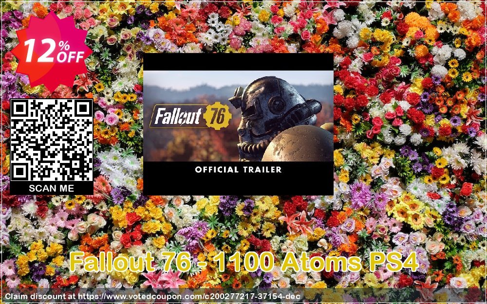 Fallout 76 - 1100 Atoms PS4 Coupon, discount Fallout 76 - 1100 Atoms PS4 Deal 2024 CDkeys. Promotion: Fallout 76 - 1100 Atoms PS4 Exclusive Sale offer 
