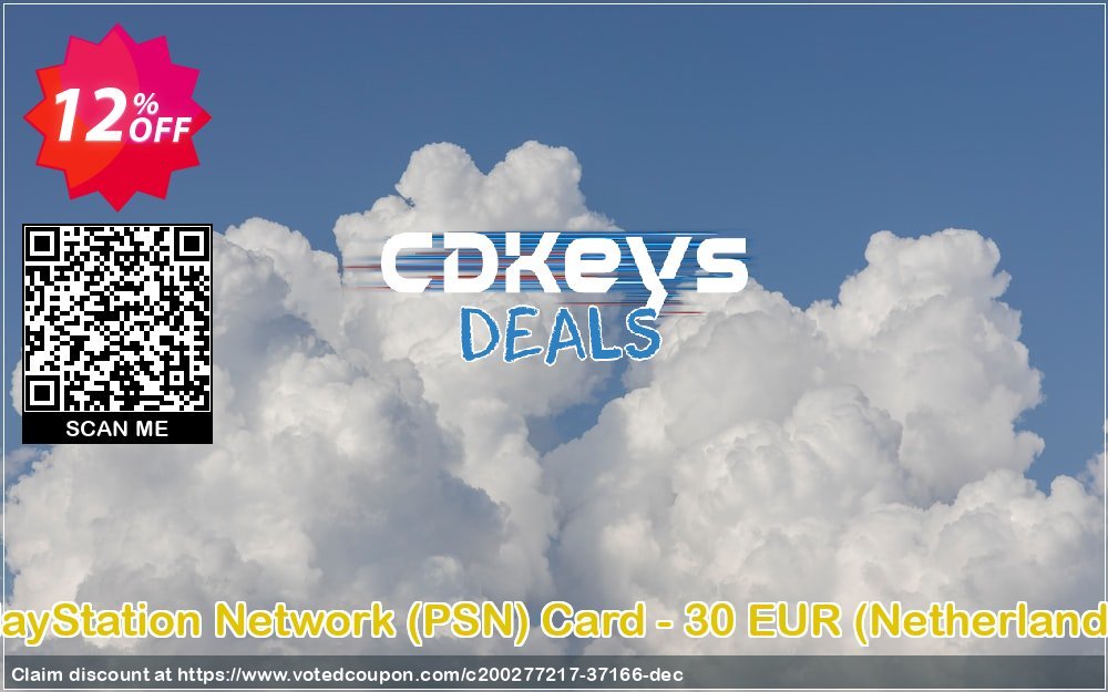 PS Network, PSN Card - 30 EUR, Netherlands  Coupon, discount PlayStation Network (PSN) Card - 30 EUR (Netherlands) Deal 2024 CDkeys. Promotion: PlayStation Network (PSN) Card - 30 EUR (Netherlands) Exclusive Sale offer 