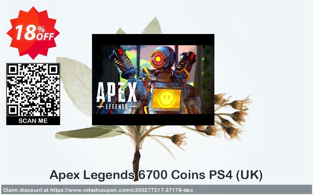Apex Legends 6700 Coins PS4, UK  Coupon, discount Apex Legends 6700 Coins PS4 (UK) Deal 2023 CDkeys. Promotion: Apex Legends 6700 Coins PS4 (UK) Exclusive Sale offer 