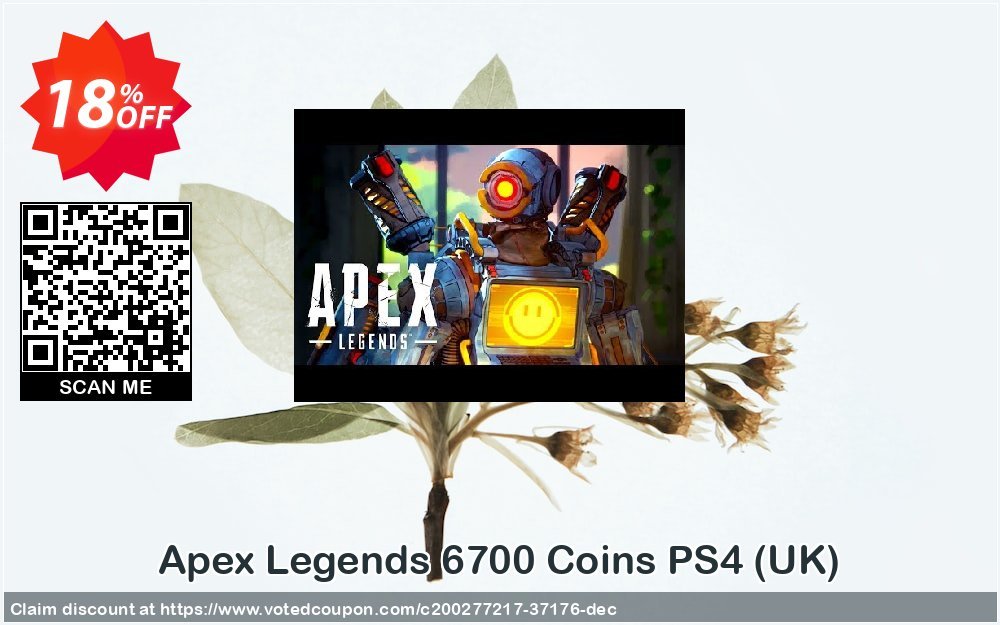 Apex Legends 6700 Coins PS4, UK  Coupon, discount Apex Legends 6700 Coins PS4 (UK) Deal 2024 CDkeys. Promotion: Apex Legends 6700 Coins PS4 (UK) Exclusive Sale offer 