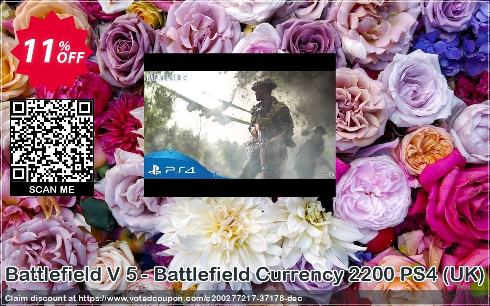 Battlefield V 5 - Battlefield Currency 2200 PS4, UK  Coupon Code Apr 2024, 11% OFF - VotedCoupon