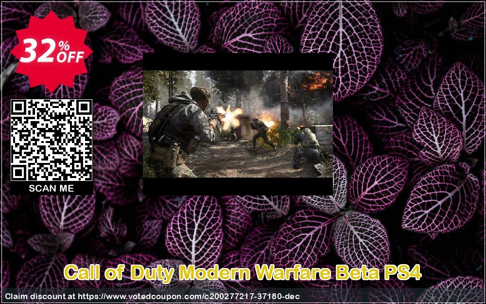 Call of Duty Modern Warfare Beta PS4 Coupon Code Apr 2024, 32% OFF - VotedCoupon