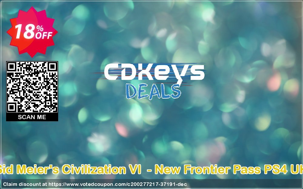 Sid Meier&#039;s Civilization VI  - New Frontier Pass PS4 UK Coupon, discount Sid Meier's Civilization VI  - New Frontier Pass PS4 UK Deal 2024 CDkeys. Promotion: Sid Meier's Civilization VI  - New Frontier Pass PS4 UK Exclusive Sale offer 