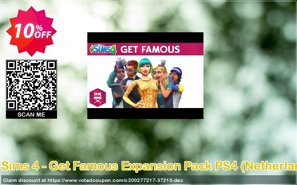 The Sims 4 - Get Famous Expansion Pack PS4, Netherlands  Coupon, discount The Sims 4 - Get Famous Expansion Pack PS4 (Netherlands) Deal 2023 CDkeys. Promotion: The Sims 4 - Get Famous Expansion Pack PS4 (Netherlands) Exclusive Sale offer 
