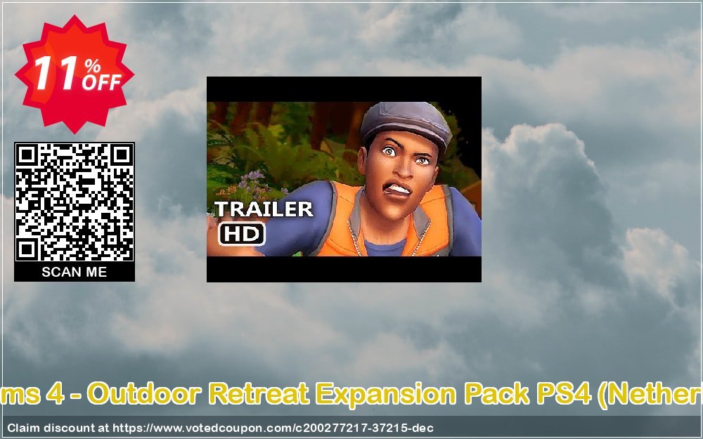 The Sims 4 - Outdoor Retreat Expansion Pack PS4, Netherlands  Coupon, discount The Sims 4 - Outdoor Retreat Expansion Pack PS4 (Netherlands) Deal 2024 CDkeys. Promotion: The Sims 4 - Outdoor Retreat Expansion Pack PS4 (Netherlands) Exclusive Sale offer 