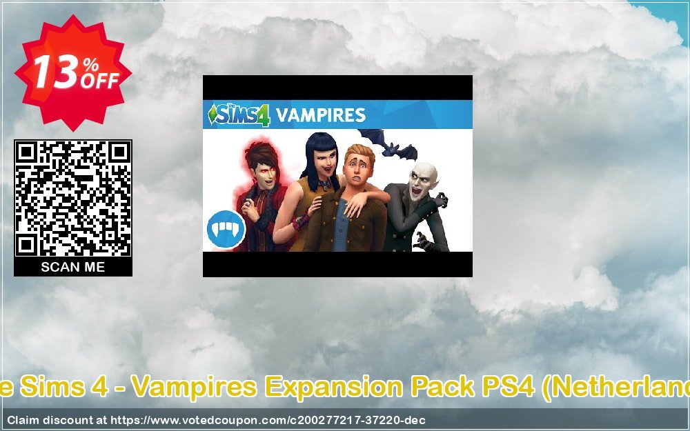 The Sims 4 - Vampires Expansion Pack PS4, Netherlands  Coupon Code Apr 2024, 13% OFF - VotedCoupon