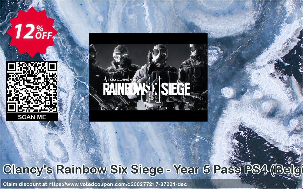 Tom Clancy's Rainbow Six Siege - Year 5 Pass PS4, Belgium  Coupon Code Apr 2024, 12% OFF - VotedCoupon