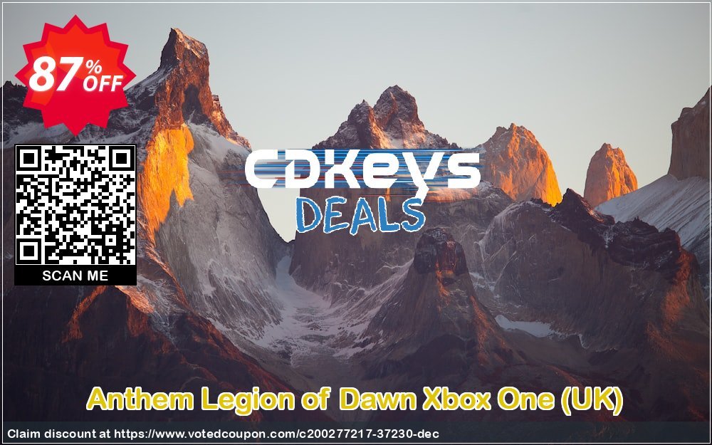 Anthem Legion of Dawn Xbox One, UK  Coupon, discount Anthem Legion of Dawn Xbox One (UK) Deal 2024 CDkeys. Promotion: Anthem Legion of Dawn Xbox One (UK) Exclusive Sale offer 