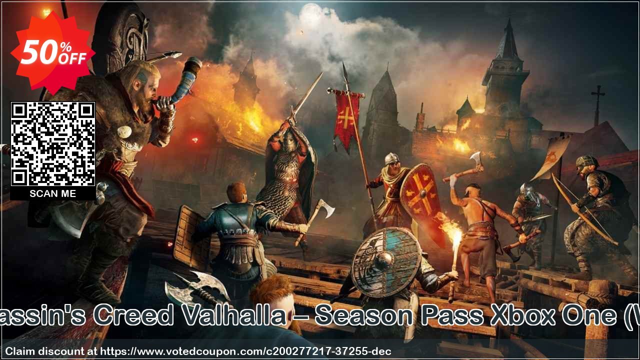 Assassin's Creed Valhalla – Season Pass Xbox One, WW  Coupon Code Apr 2024, 50% OFF - VotedCoupon