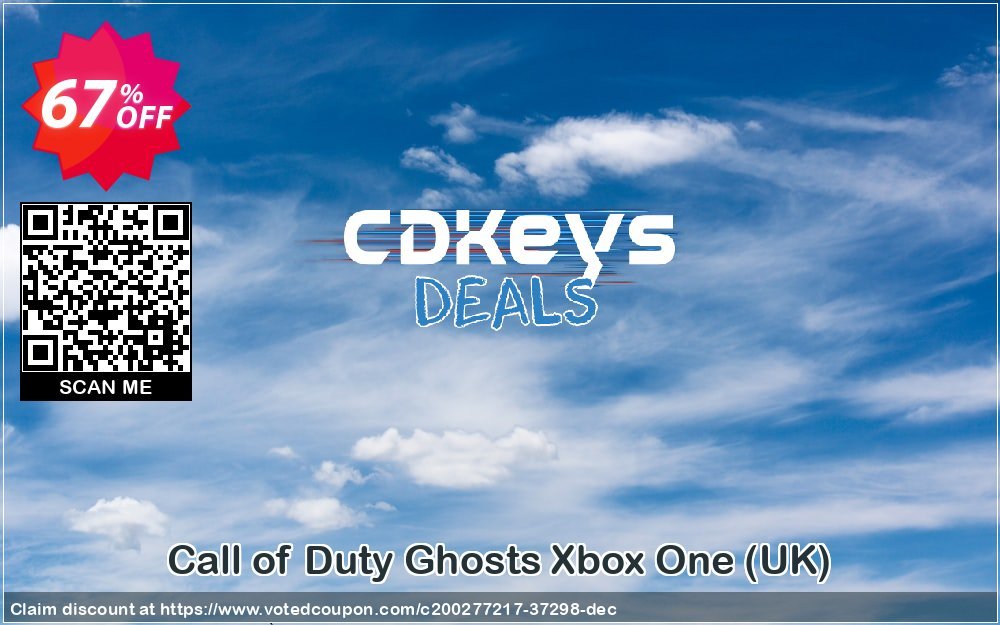 Call of Duty Ghosts Xbox One, UK  Coupon, discount Call of Duty Ghosts Xbox One (UK) Deal 2024 CDkeys. Promotion: Call of Duty Ghosts Xbox One (UK) Exclusive Sale offer 