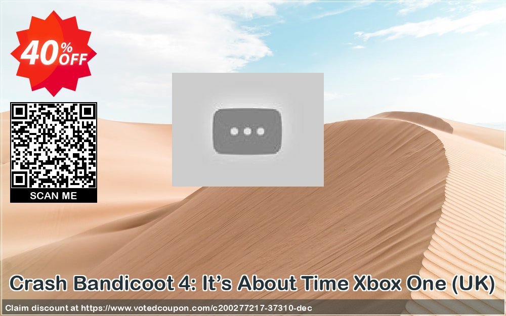 Crash Bandicoot 4: It’s About Time Xbox One, UK  Coupon, discount Crash Bandicoot 4: It’s About Time Xbox One (UK) Deal 2024 CDkeys. Promotion: Crash Bandicoot 4: It’s About Time Xbox One (UK) Exclusive Sale offer 