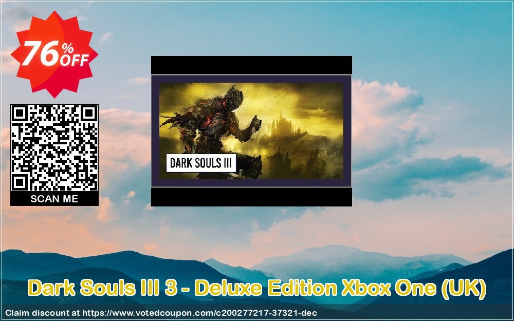 Dark Souls III 3 - Deluxe Edition Xbox One, UK  Coupon, discount Dark Souls III 3 - Deluxe Edition Xbox One (UK) Deal 2024 CDkeys. Promotion: Dark Souls III 3 - Deluxe Edition Xbox One (UK) Exclusive Sale offer 