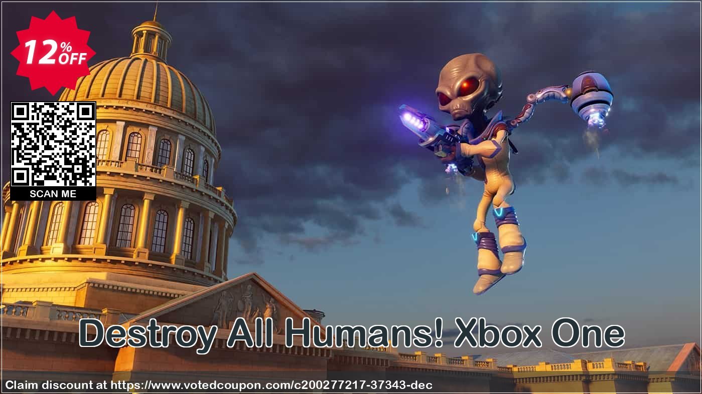 Destroy All Humans! Xbox One Coupon, discount Destroy All Humans! Xbox One Deal 2024 CDkeys. Promotion: Destroy All Humans! Xbox One Exclusive Sale offer 