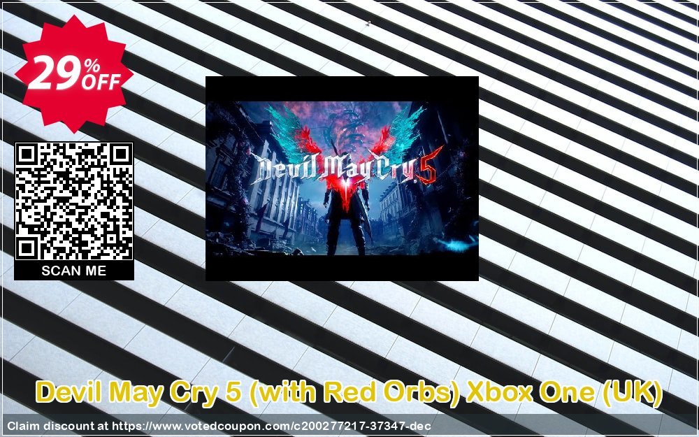 Devil May Cry 5, with Red Orbs Xbox One, UK  Coupon, discount Devil May Cry 5 (with Red Orbs) Xbox One (UK) Deal 2024 CDkeys. Promotion: Devil May Cry 5 (with Red Orbs) Xbox One (UK) Exclusive Sale offer 