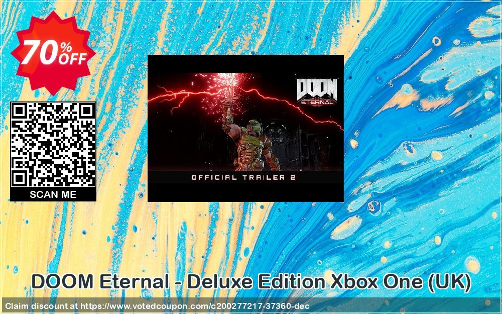DOOM Eternal - Deluxe Edition Xbox One, UK  Coupon, discount DOOM Eternal - Deluxe Edition Xbox One (UK) Deal 2024 CDkeys. Promotion: DOOM Eternal - Deluxe Edition Xbox One (UK) Exclusive Sale offer 