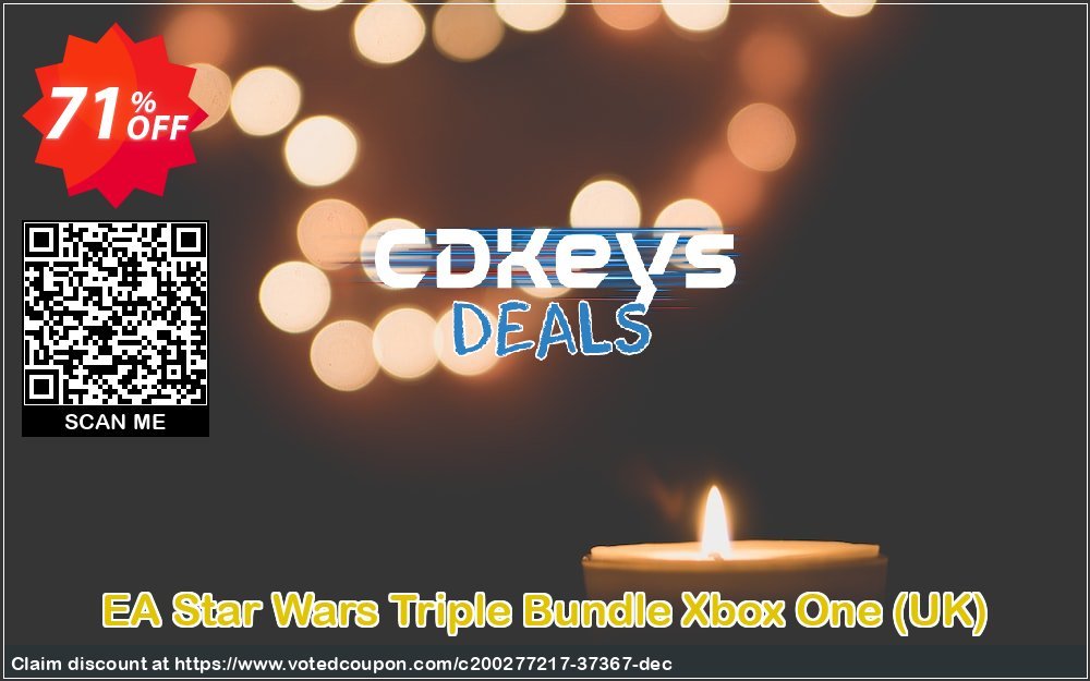EA Star Wars Triple Bundle Xbox One, UK  Coupon, discount EA Star Wars Triple Bundle Xbox One (UK) Deal 2024 CDkeys. Promotion: EA Star Wars Triple Bundle Xbox One (UK) Exclusive Sale offer 