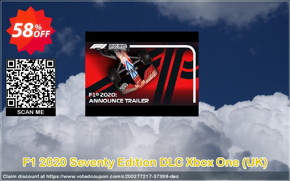 F1 2020 Seventy Edition DLC Xbox One, UK  Coupon, discount F1 2024 Seventy Edition DLC Xbox One (UK) Deal 2024 CDkeys. Promotion: F1 2020 Seventy Edition DLC Xbox One (UK) Exclusive Sale offer 