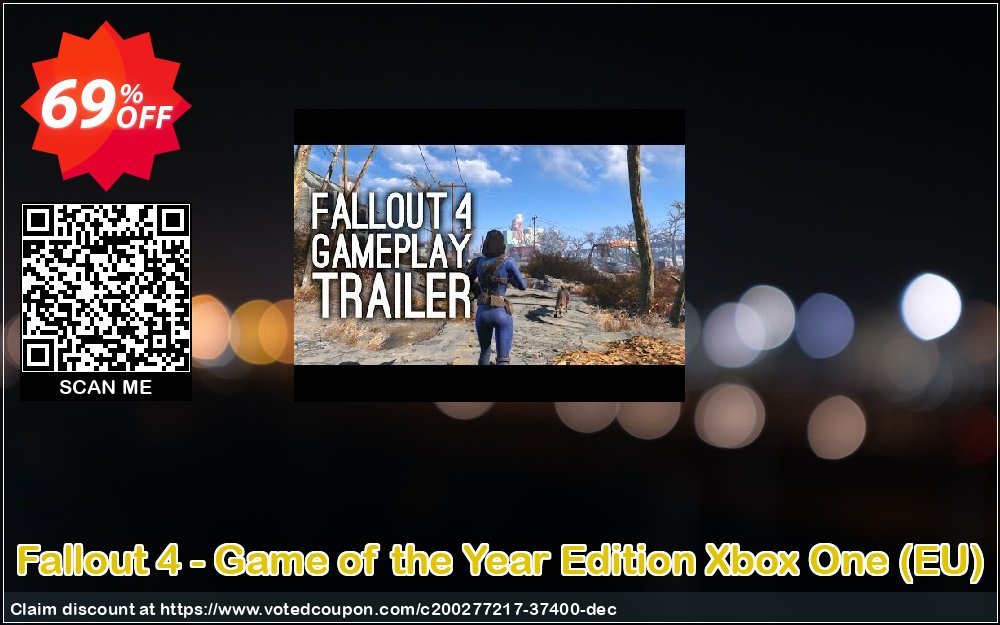 Fallout 4 - Game of the Year Edition Xbox One, EU  Coupon, discount Fallout 4 - Game of the Year Edition Xbox One (EU) Deal 2024 CDkeys. Promotion: Fallout 4 - Game of the Year Edition Xbox One (EU) Exclusive Sale offer 