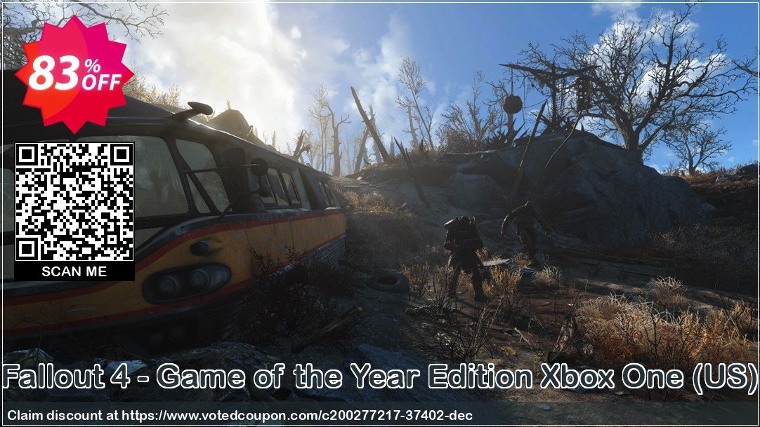 Fallout 4 - Game of the Year Edition Xbox One, US  Coupon, discount Fallout 4 - Game of the Year Edition Xbox One (US) Deal 2024 CDkeys. Promotion: Fallout 4 - Game of the Year Edition Xbox One (US) Exclusive Sale offer 