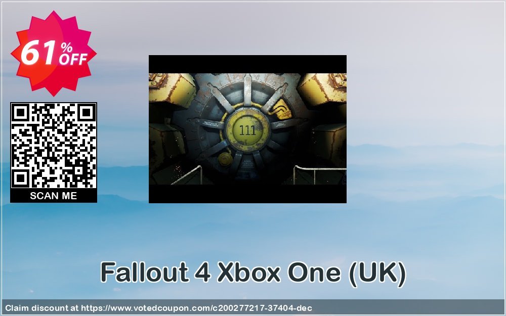 Fallout 4 Xbox One, UK  Coupon, discount Fallout 4 Xbox One (UK) Deal 2024 CDkeys. Promotion: Fallout 4 Xbox One (UK) Exclusive Sale offer 