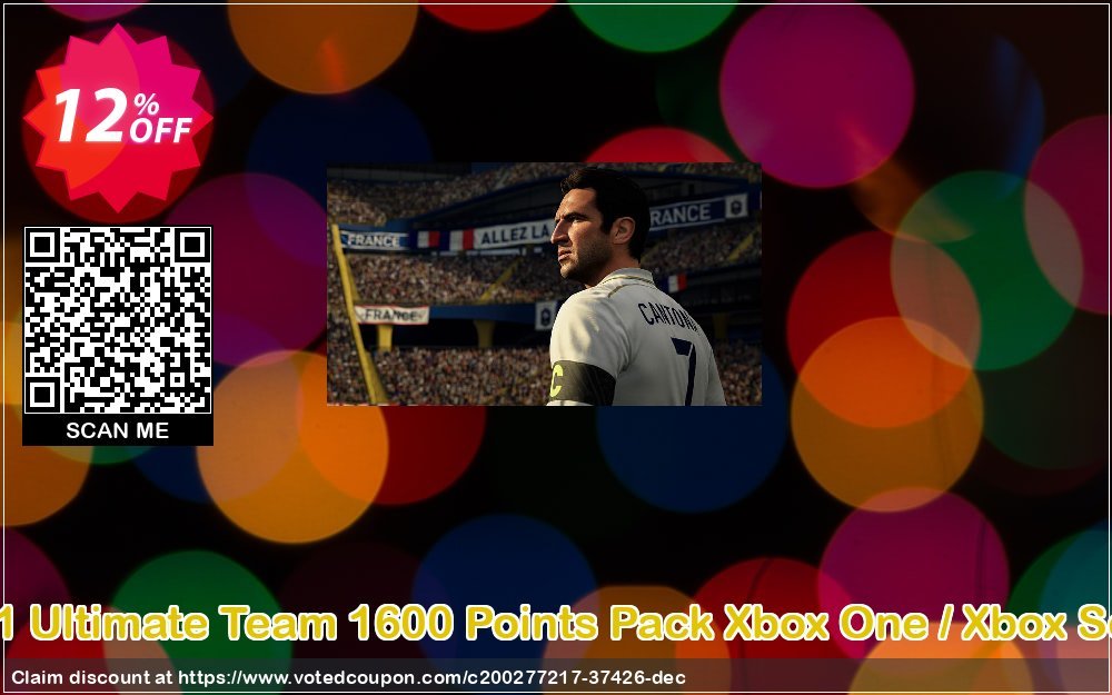 FIFA 21 Ultimate Team 1600 Points Pack Xbox One / Xbox Series X Coupon, discount FIFA 21 Ultimate Team 1600 Points Pack Xbox One / Xbox Series X Deal 2023 CDkeys. Promotion: FIFA 21 Ultimate Team 1600 Points Pack Xbox One / Xbox Series X Exclusive Sale offer 