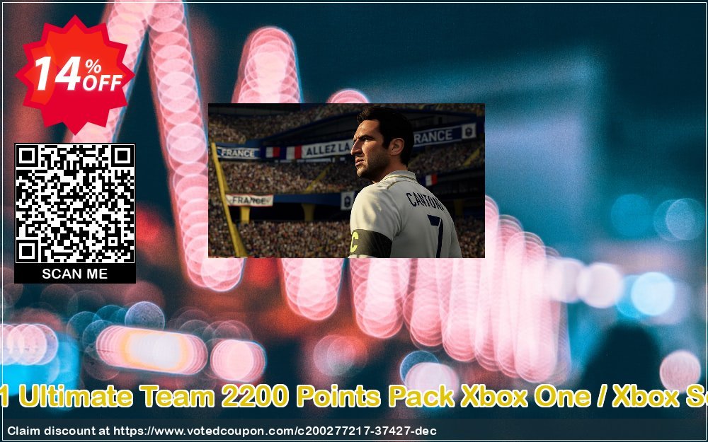 FIFA 21 Ultimate Team 2200 Points Pack Xbox One / Xbox Series X Coupon Code Apr 2024, 14% OFF - VotedCoupon