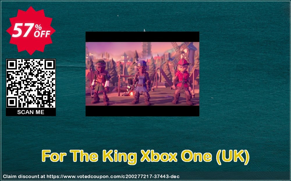 For The King Xbox One, UK  Coupon, discount For The King Xbox One (UK) Deal 2024 CDkeys. Promotion: For The King Xbox One (UK) Exclusive Sale offer 