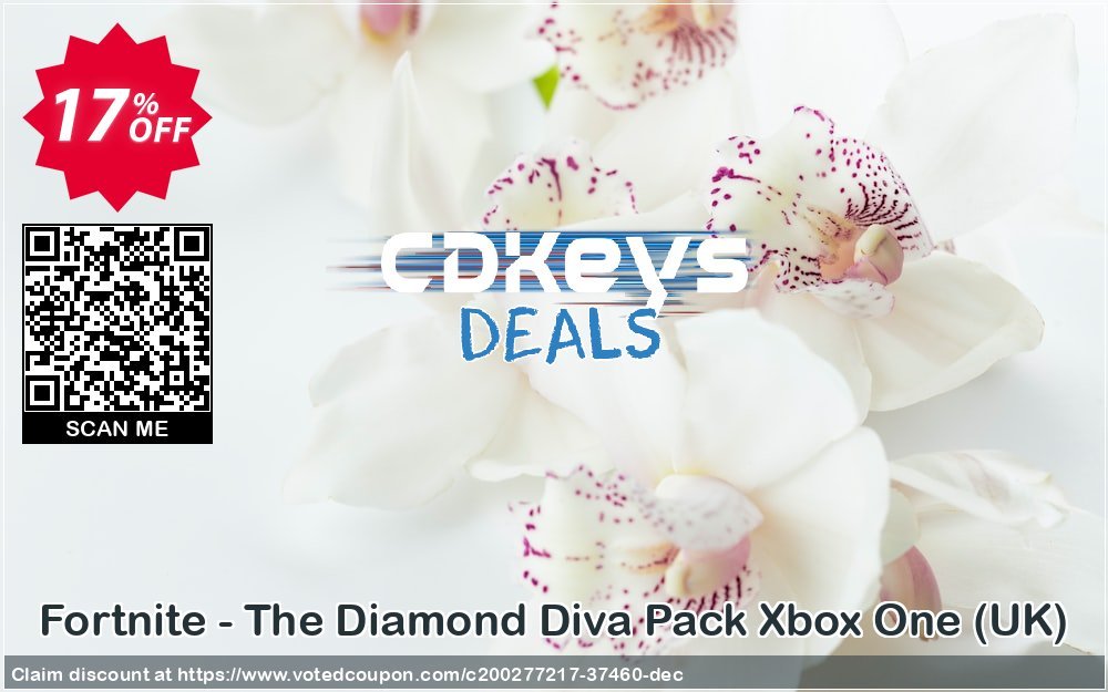 Fortnite - The Diamond Diva Pack Xbox One, UK  Coupon, discount Fortnite - The Diamond Diva Pack Xbox One (UK) Deal 2024 CDkeys. Promotion: Fortnite - The Diamond Diva Pack Xbox One (UK) Exclusive Sale offer 