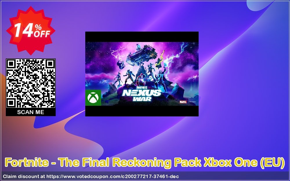 Fortnite - The Final Reckoning Pack Xbox One, EU  Coupon, discount Fortnite - The Final Reckoning Pack Xbox One (EU) Deal 2024 CDkeys. Promotion: Fortnite - The Final Reckoning Pack Xbox One (EU) Exclusive Sale offer 