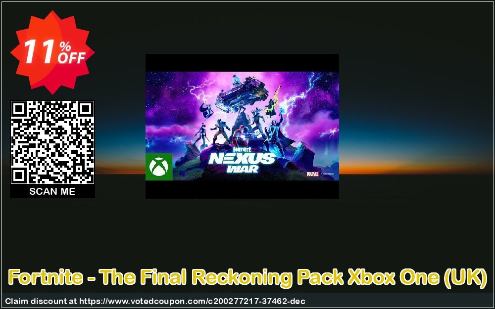 Fortnite - The Final Reckoning Pack Xbox One, UK  Coupon, discount Fortnite - The Final Reckoning Pack Xbox One (UK) Deal 2024 CDkeys. Promotion: Fortnite - The Final Reckoning Pack Xbox One (UK) Exclusive Sale offer 